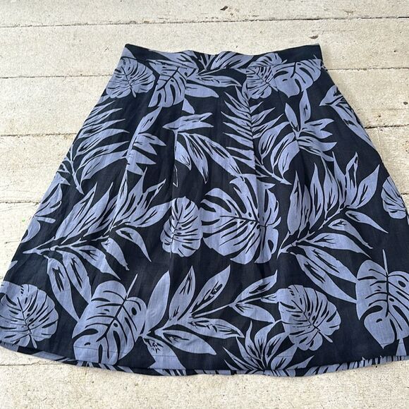 Brooks Brothers Linen NWT Leaf Print Skirt Size 6 - Picture 5 of 5